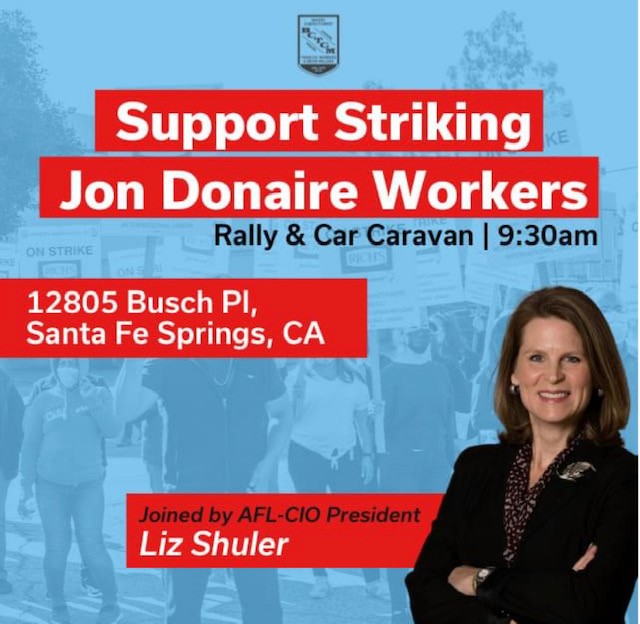 20220211 Support of Striking Jon Donaire Workers
