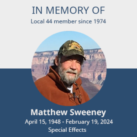 In Memory Of Matthew Sweeney 