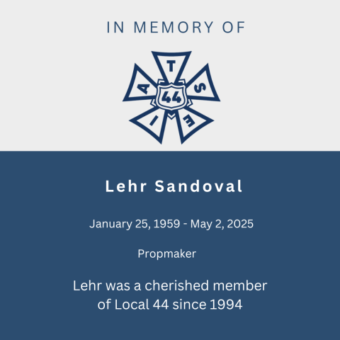 In memory of Lehr Sandoval