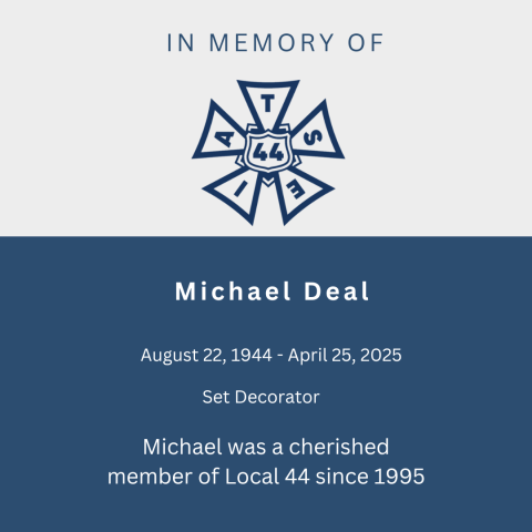 In memory of Michael Deal
