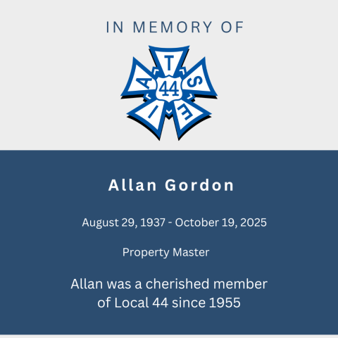 In memory of Allan Gordon