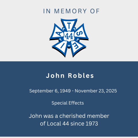 In memory of John Robles