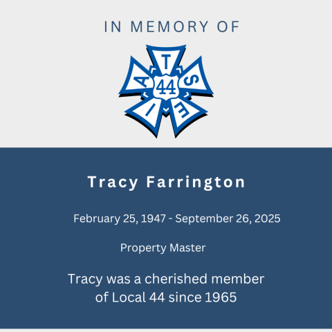 In memory of Tracy Farrington