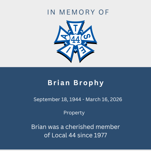 In memory of Brian Brophy 